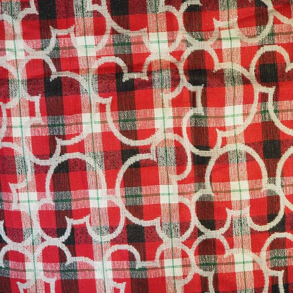 Disney Parks Merchandise Mickey Mouse Plaid Scarf 56" x 68" Tartan Red Reversibl - Picture 2 of 5